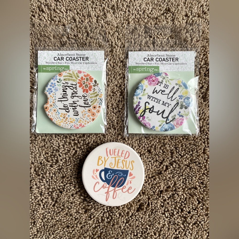 New car coasters!